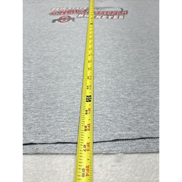 VTG Ohio State Buckeyes 2002 NCAA Football National Champions Gray T-Shirt Sz XL - Picture 8 of 9